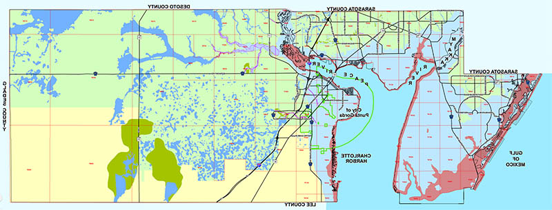 Map of 2019 FEMA 洪水 Zones